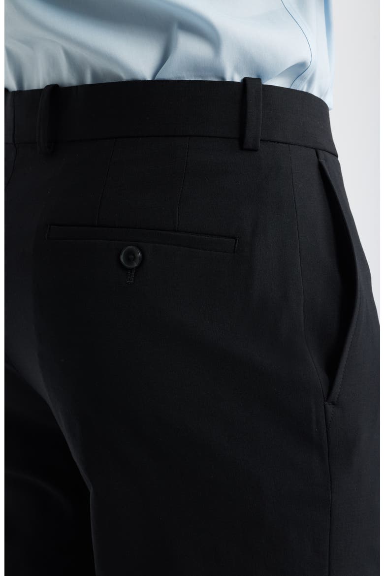 Henrik Trim Fit Solid Stretch Wool Suit Pants, Alternate, color, BLACK
