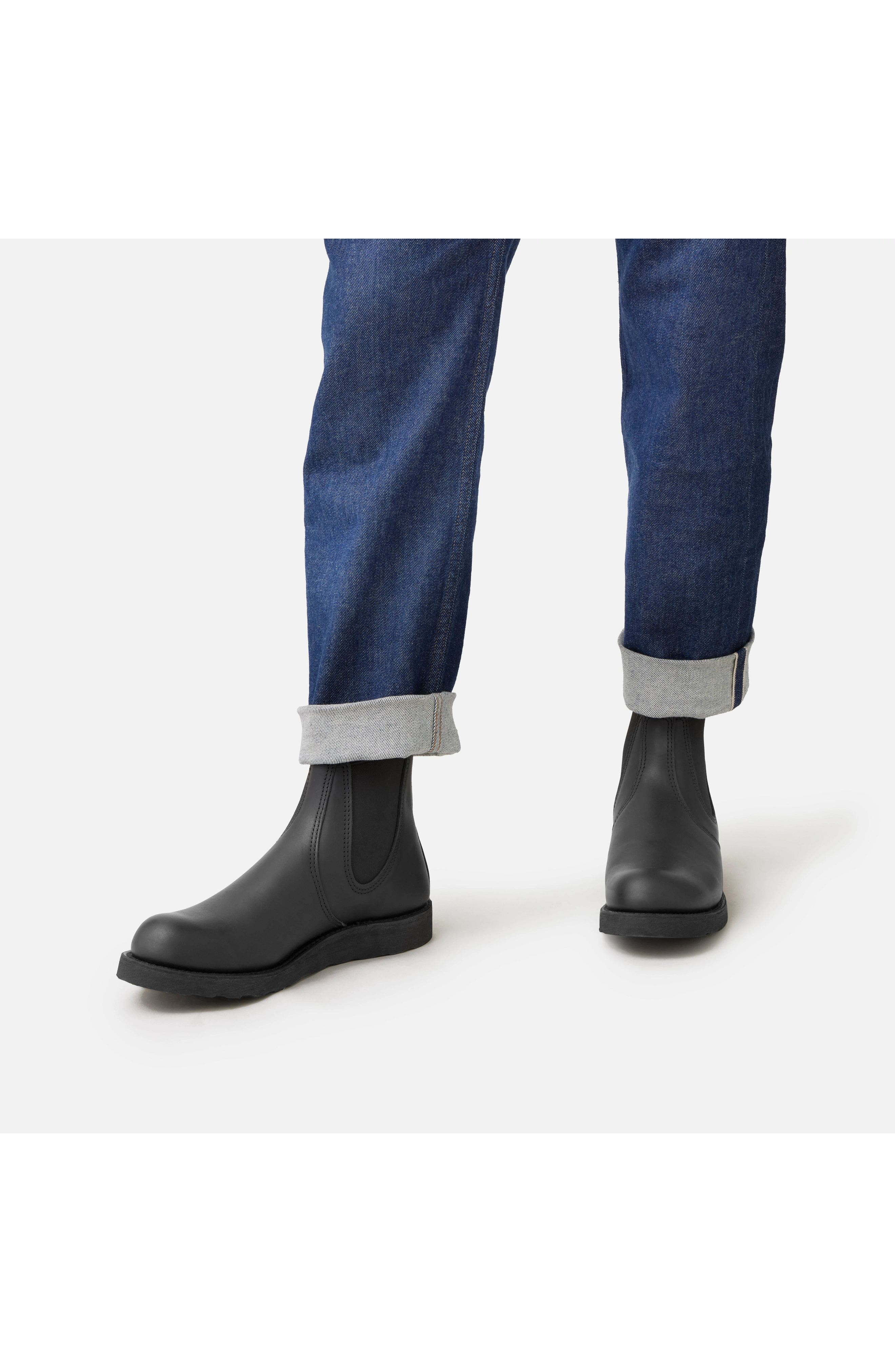 Red Wing Heritage Classic Chelsea Harness Leather Boot, Alternate, color, Black Harness