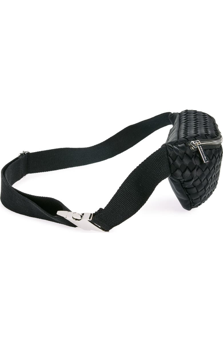 BCBG Quilted Belt Bag, Alternate, color, Black