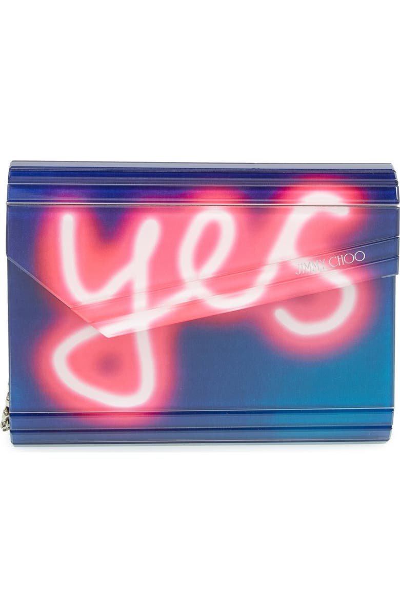 Jimmy Choo 'Candy' Clutch, Main, color,