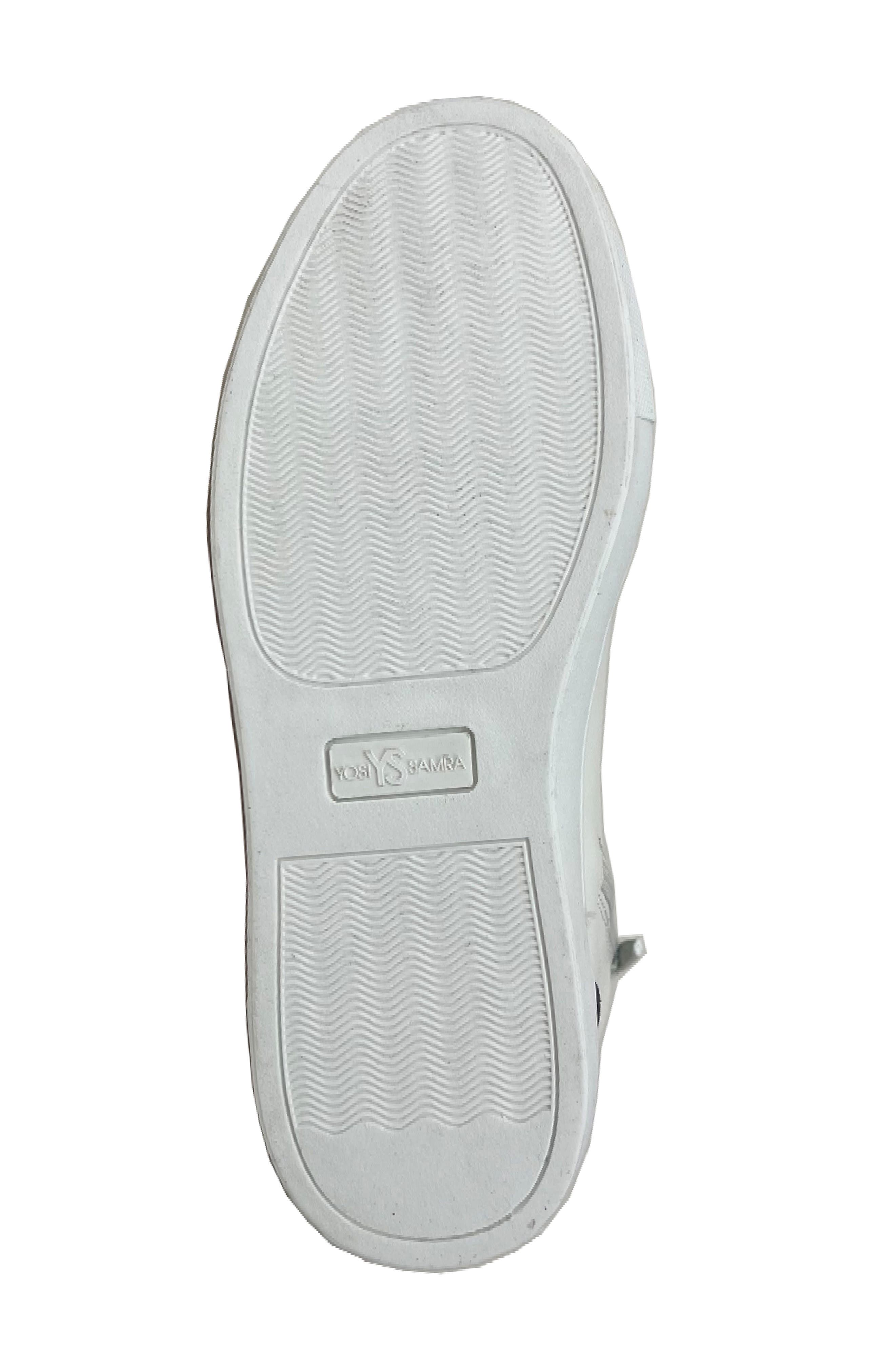 Yosi Samra Kids' Miss Hannah High Top Sneaker, Alternate, color, Black/ White-Silver Glitter