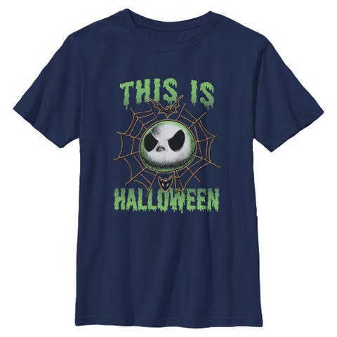 Boy's The Nightmare Before Christmas This Is Halloween Jack Face T-shirt