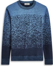 Bugatchi Pattern Crewneck Merino Wool Sweater