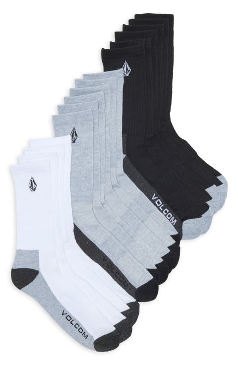 8-Pack Athletic Crew Socks