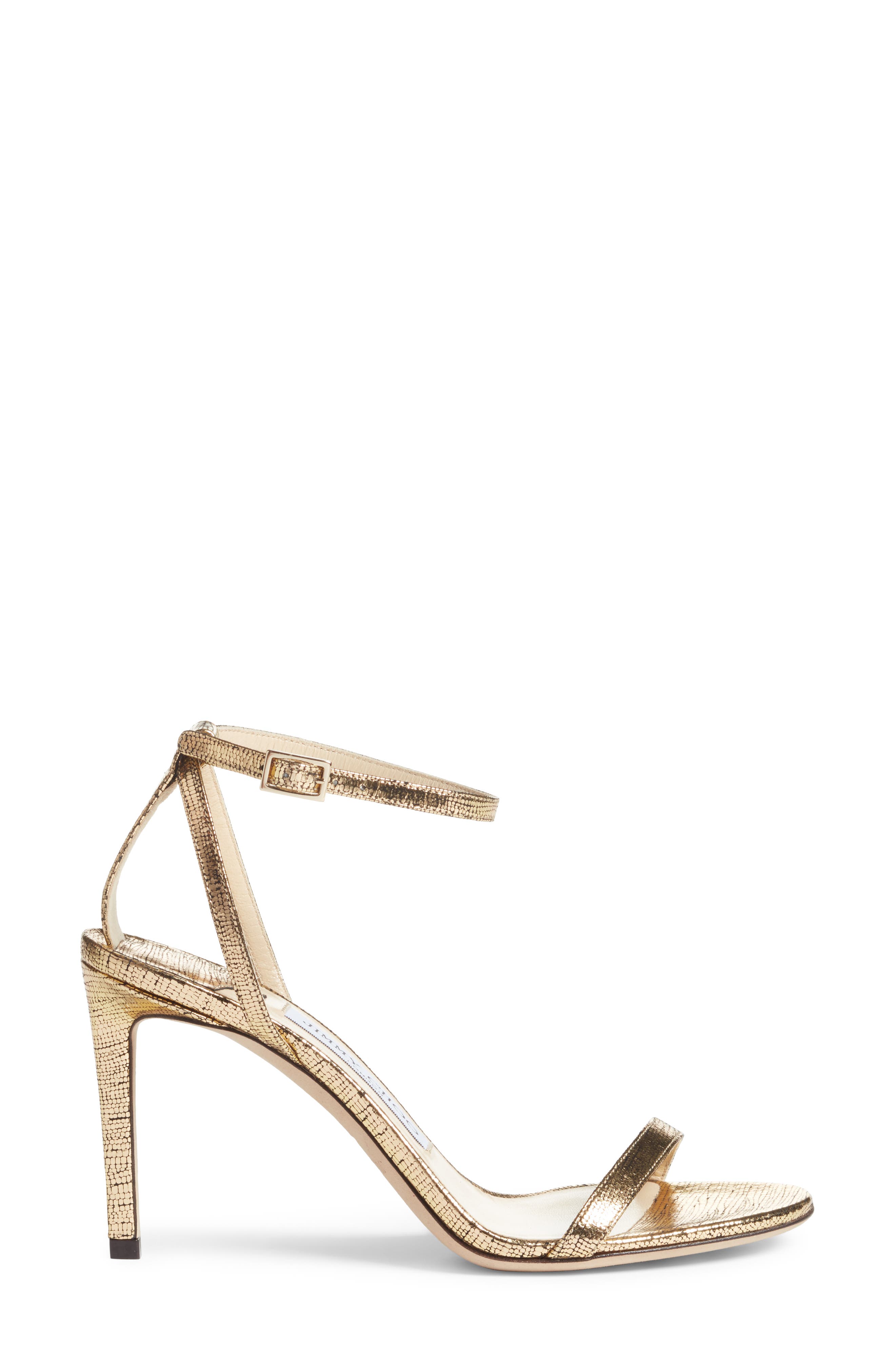 Jimmy Choo Minny Metallic Sandal, Alternate, color, 