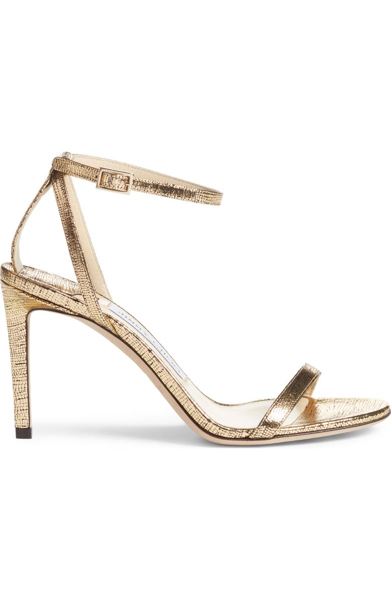 Jimmy Choo Minny Metallic Sandal, Alternate, color,