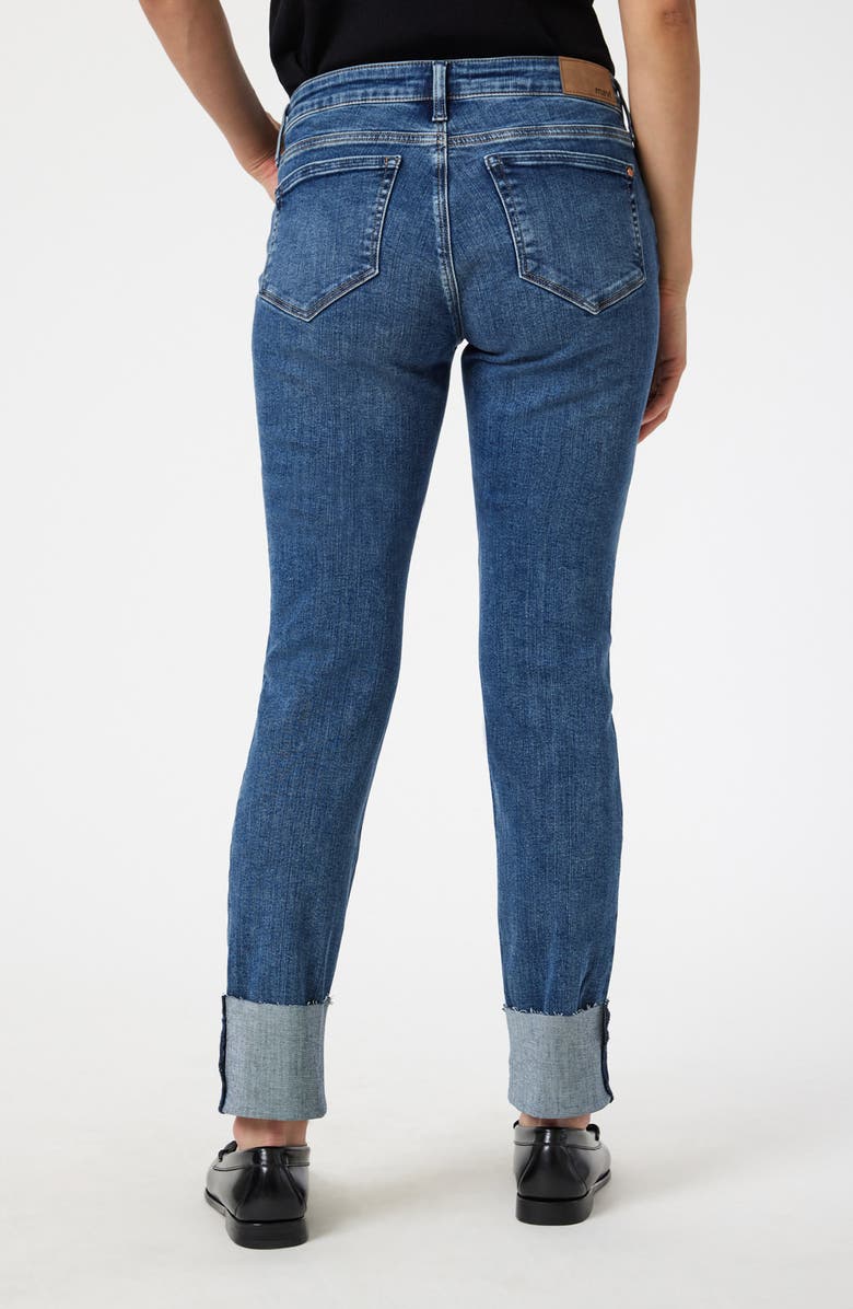 Mavi Jeans Emma Mid Rise Slim Boyfriend Jeans, Alternate, color, Mid Used Flex Blue