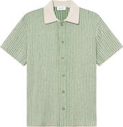Les Deux Easton Short Sleeve Button-Up Sweater