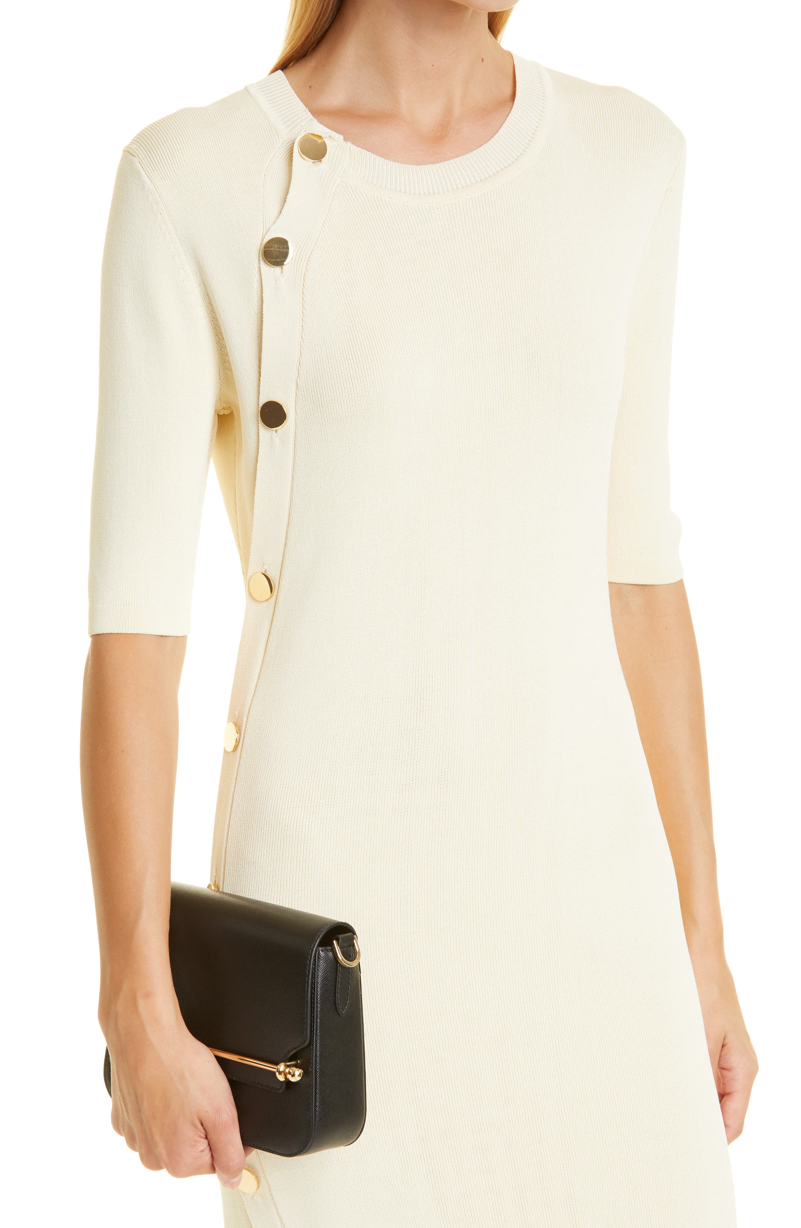 Strathberry Mini Ace Leather Crossbody Bag, Alternate, color, 