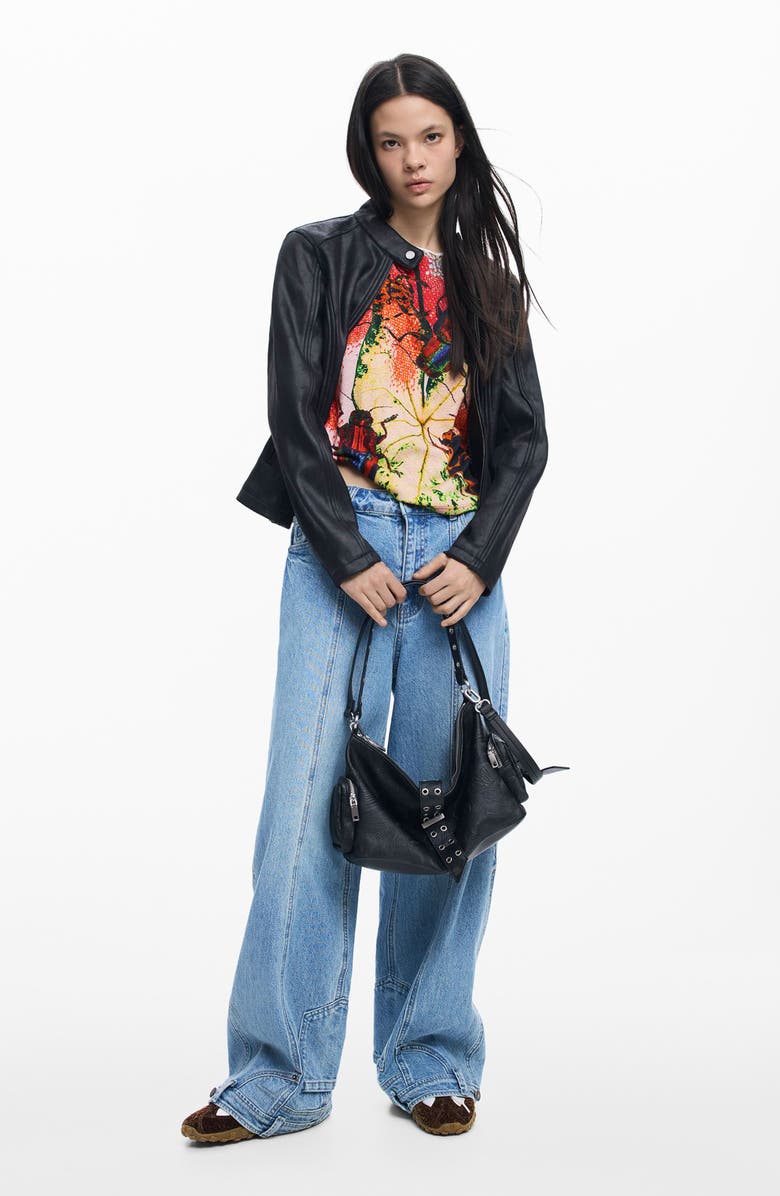 Desigual Beetle Cotton Graphic T-Shirt, Alternate, color, Red Multi