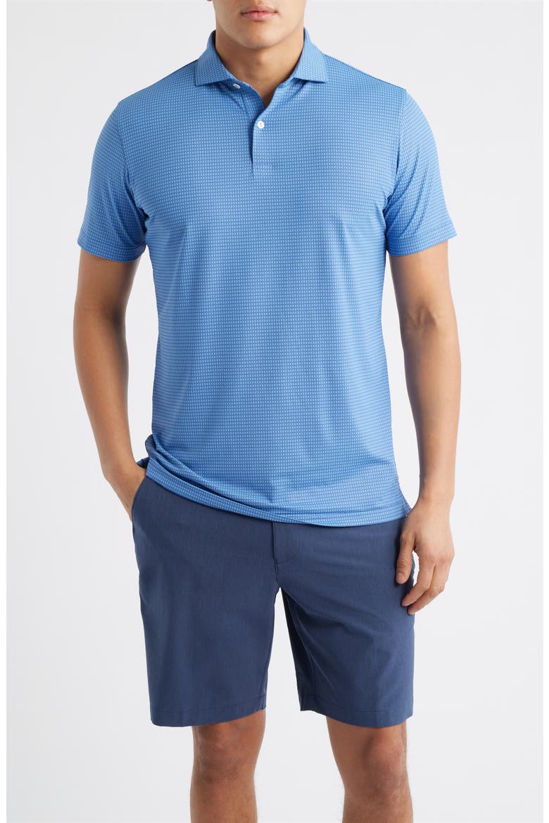 Ponte Performance Jersey Golf Polo, Main, color, DUSK BLUE