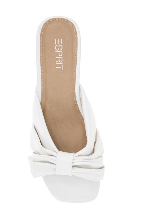 Esprit Summer Block Heel Sandal In Off White