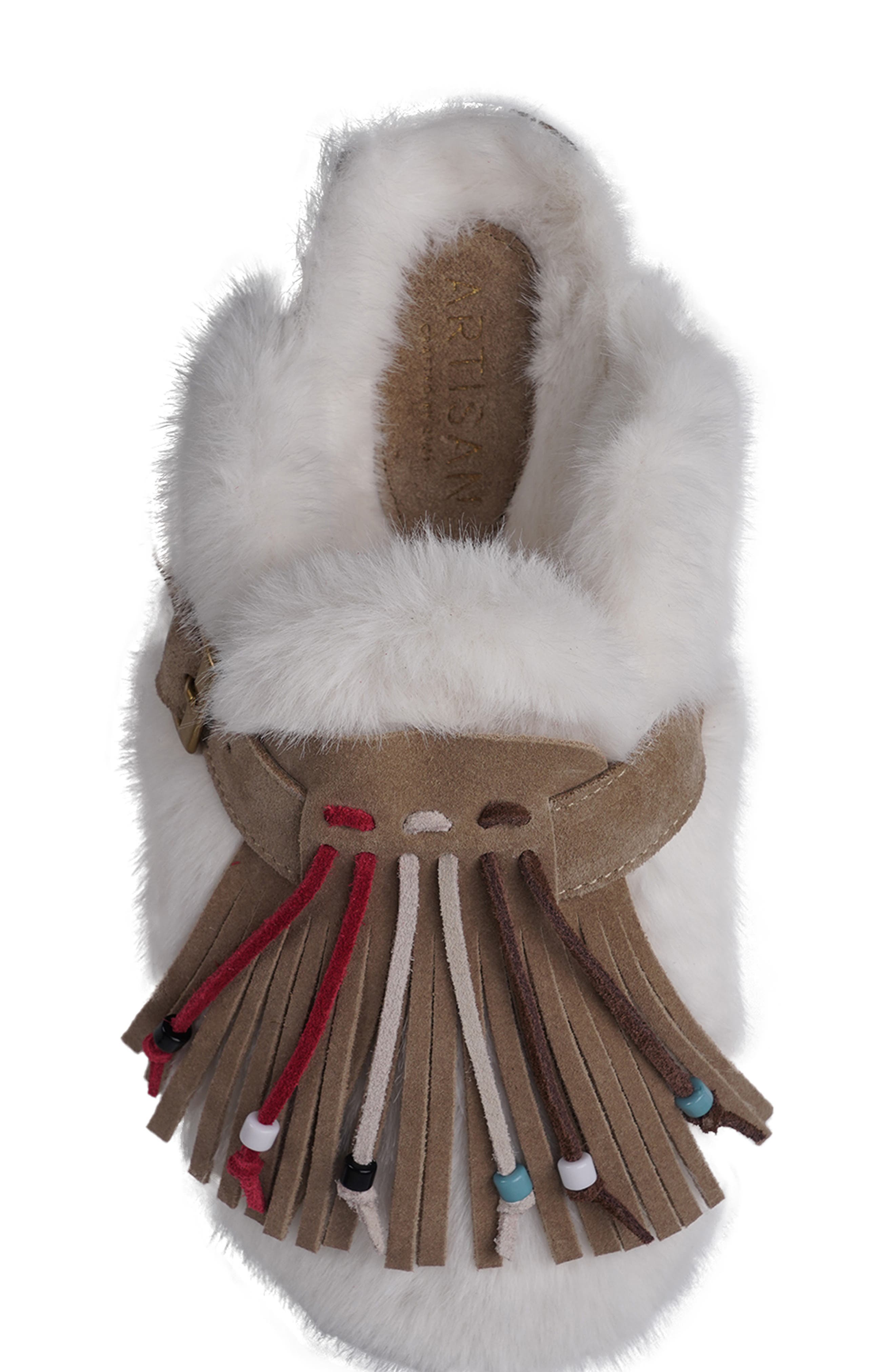 Artisan Crafted By Zigi Preslyn Faux Fur Slipper, Alternate, color, White/ Faux