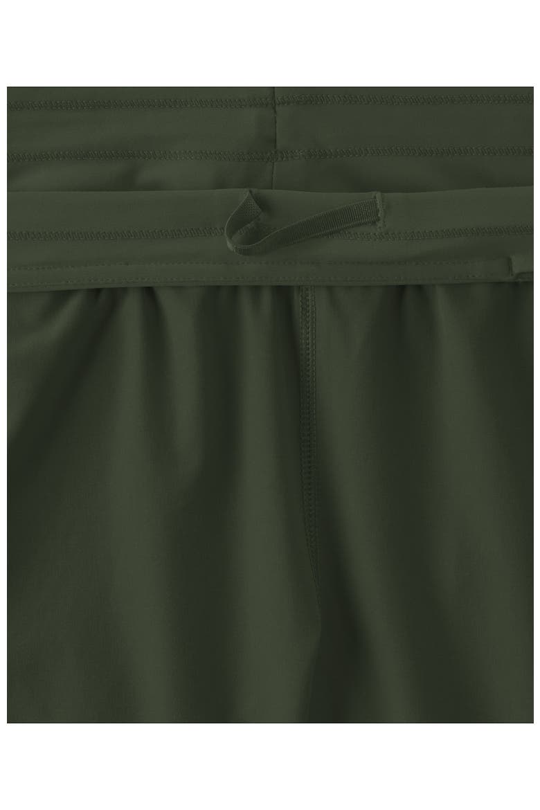 9" Quick Dry Elastic Waist Modest Board Shorts Swim Cover-up Shorts with Panty, Alternate, color, Rich Olive Green