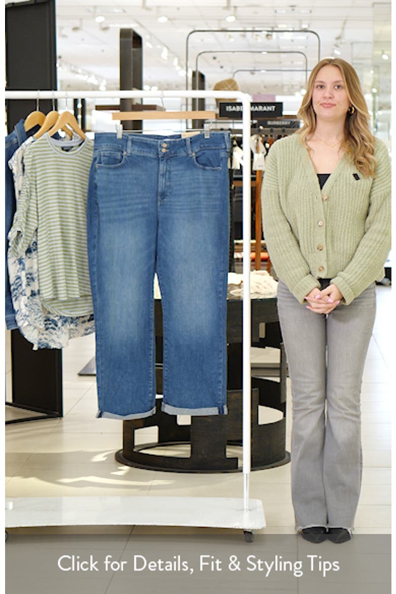 Bailey High Waist Crop Relaxed Straight Leg Jeans video