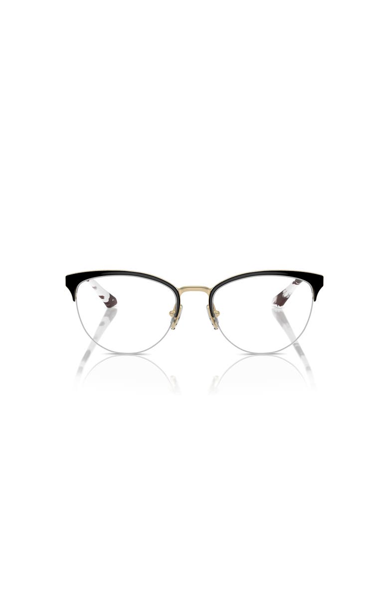 Vogue Eyewear 51mm Oval optical glasses, Alternate, color, Black