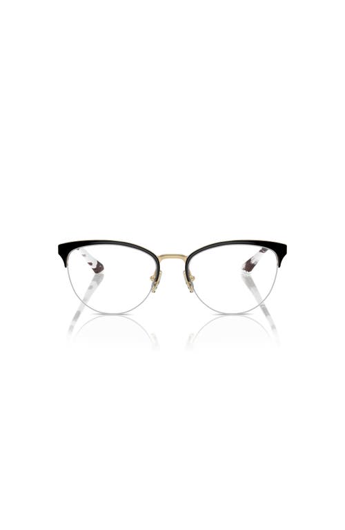 Vogue Eyewear 51mm Oval Optical Glasses In Black