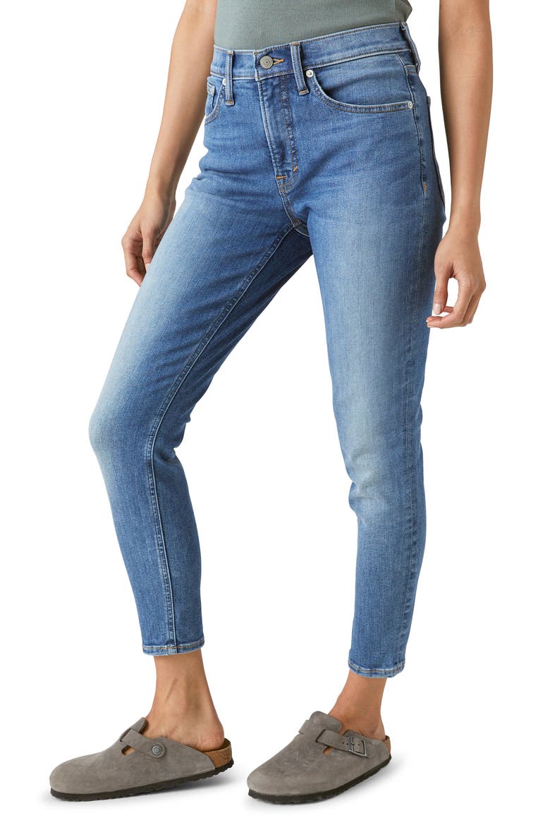Bridgette High Waist Skinny Jeans, Alternate, color, WANDERER