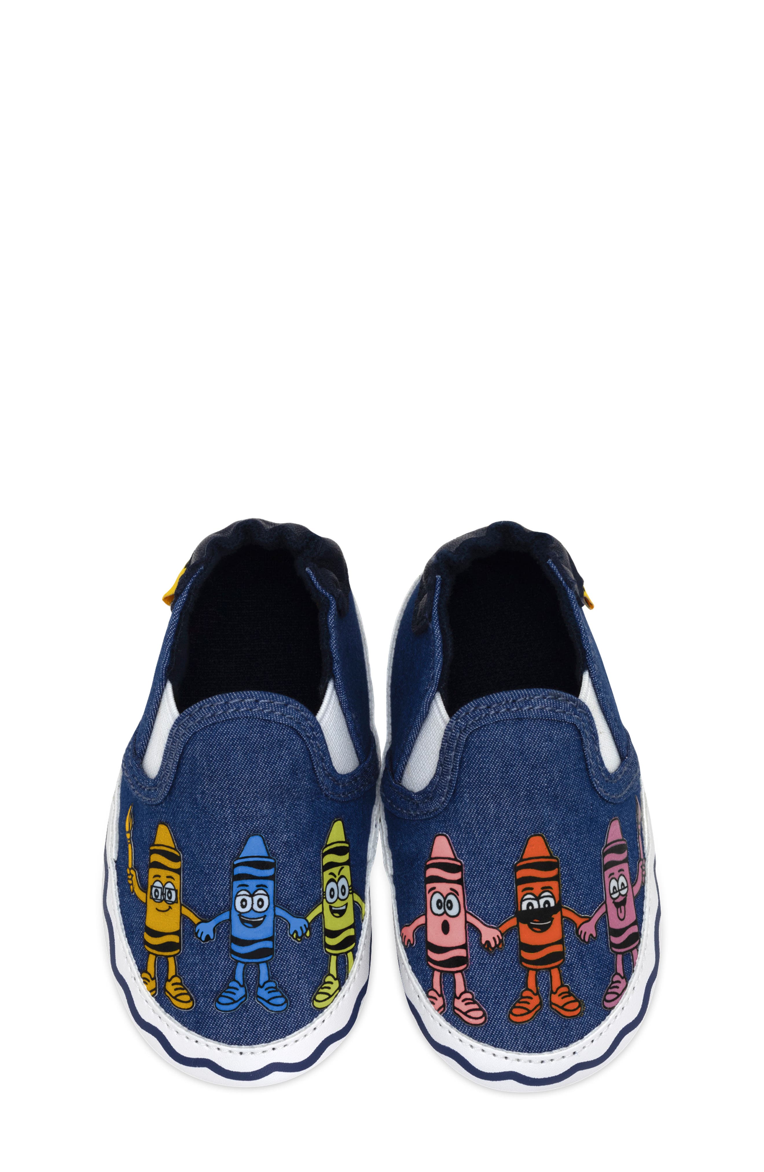 Robeez<sup>®</sup> x Crayola<sup>™</sup> Pals Crib Shoe, Alternate, color, 