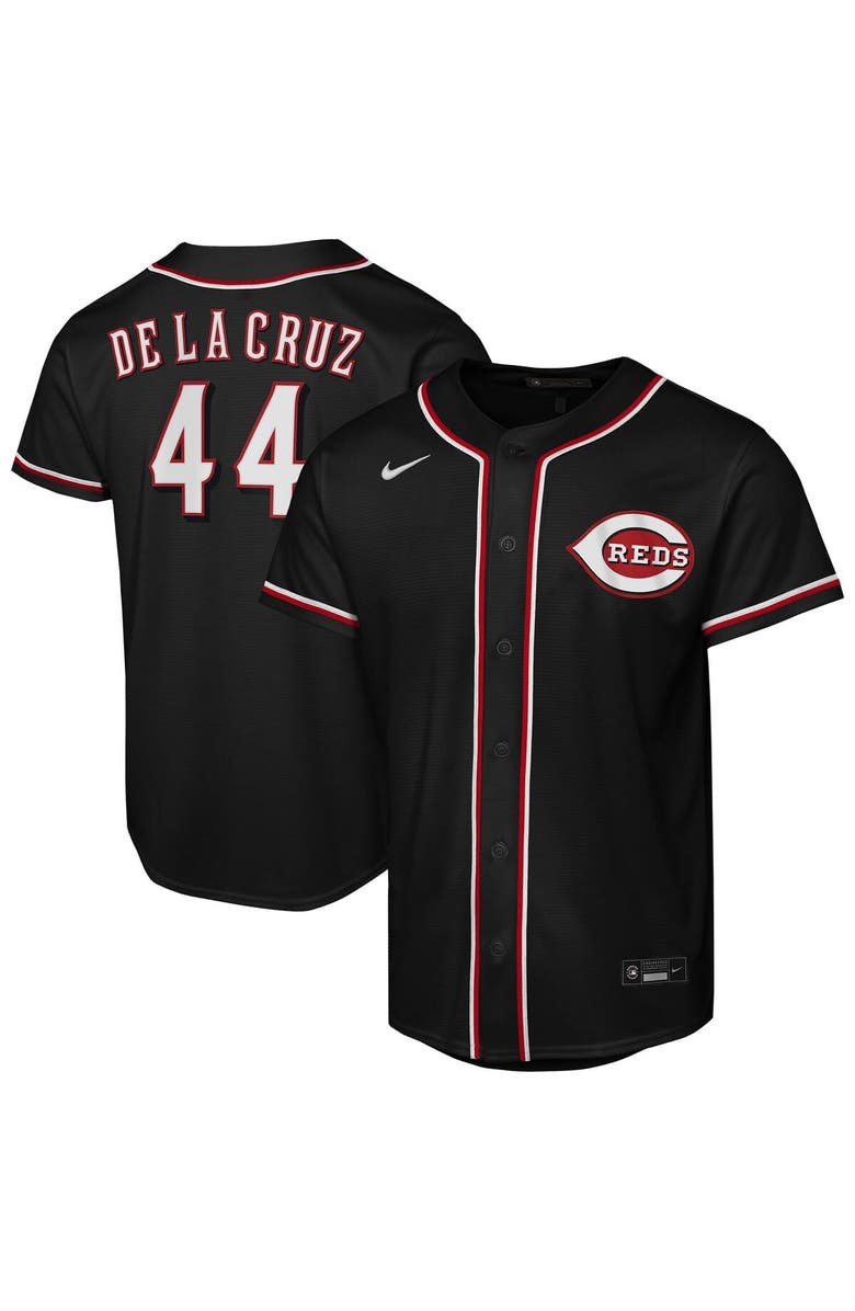 Nike Youth Nike Elly De La Cruz Black Cincinnati Reds Fashion Replica Player Jersey, Main, color, Black