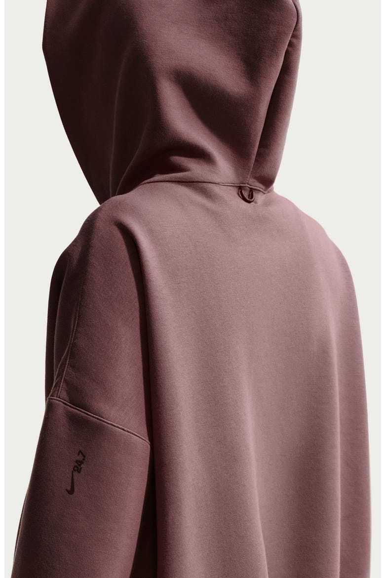 Zip Front Hoodie, Alternate, color, TATTOO/ BLACK/ BURGUNDY CRUSH