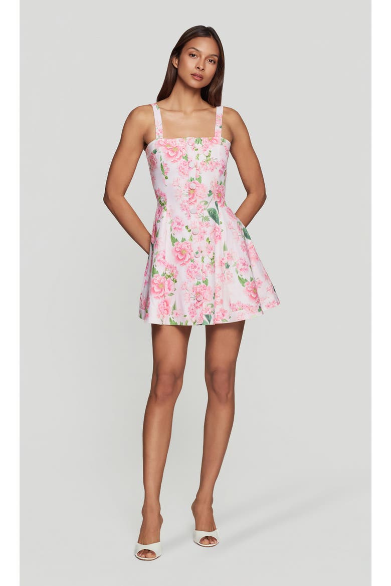 Whitney Floral Linen Dress, Alternate, color, Pink Petal Dream