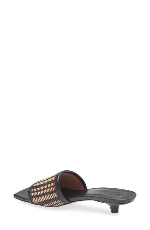 Nordstrom Rack Ilene Woven Kitten Heel Sandal In Black Multi