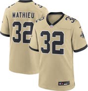Nike Men's Nike Tyrann Mathieu Gold New Orleans Saints Gameday Golds Alternate Game Player Jersey