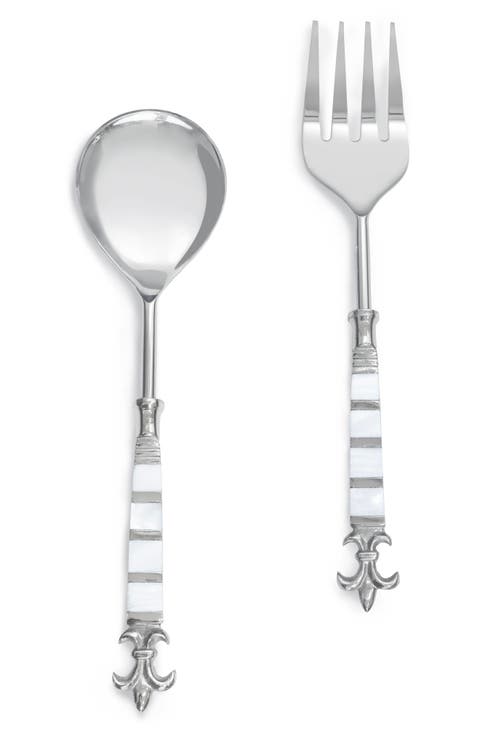 Mother-of-Pearl 2-Piece Salad Serving Set