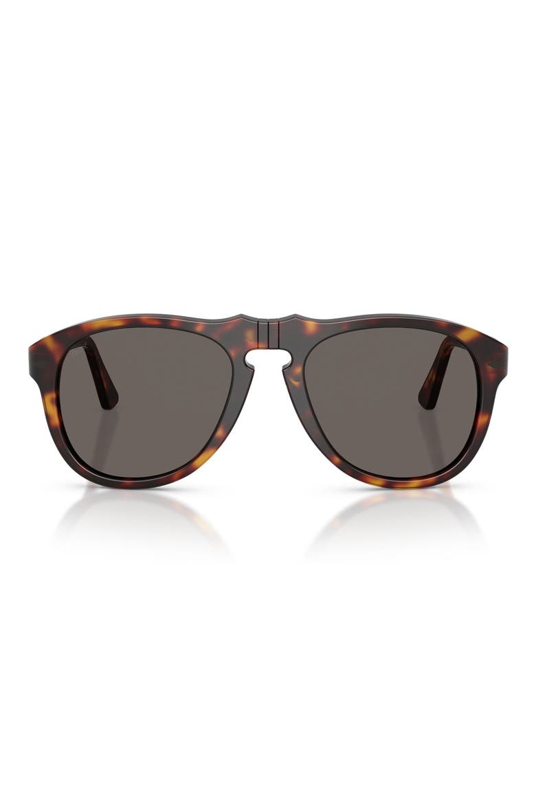 56mm Pilot Sunglasses, Main, color, HAVANA / DARK GREY