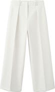 MANGO Pleated Wide Leg Pants