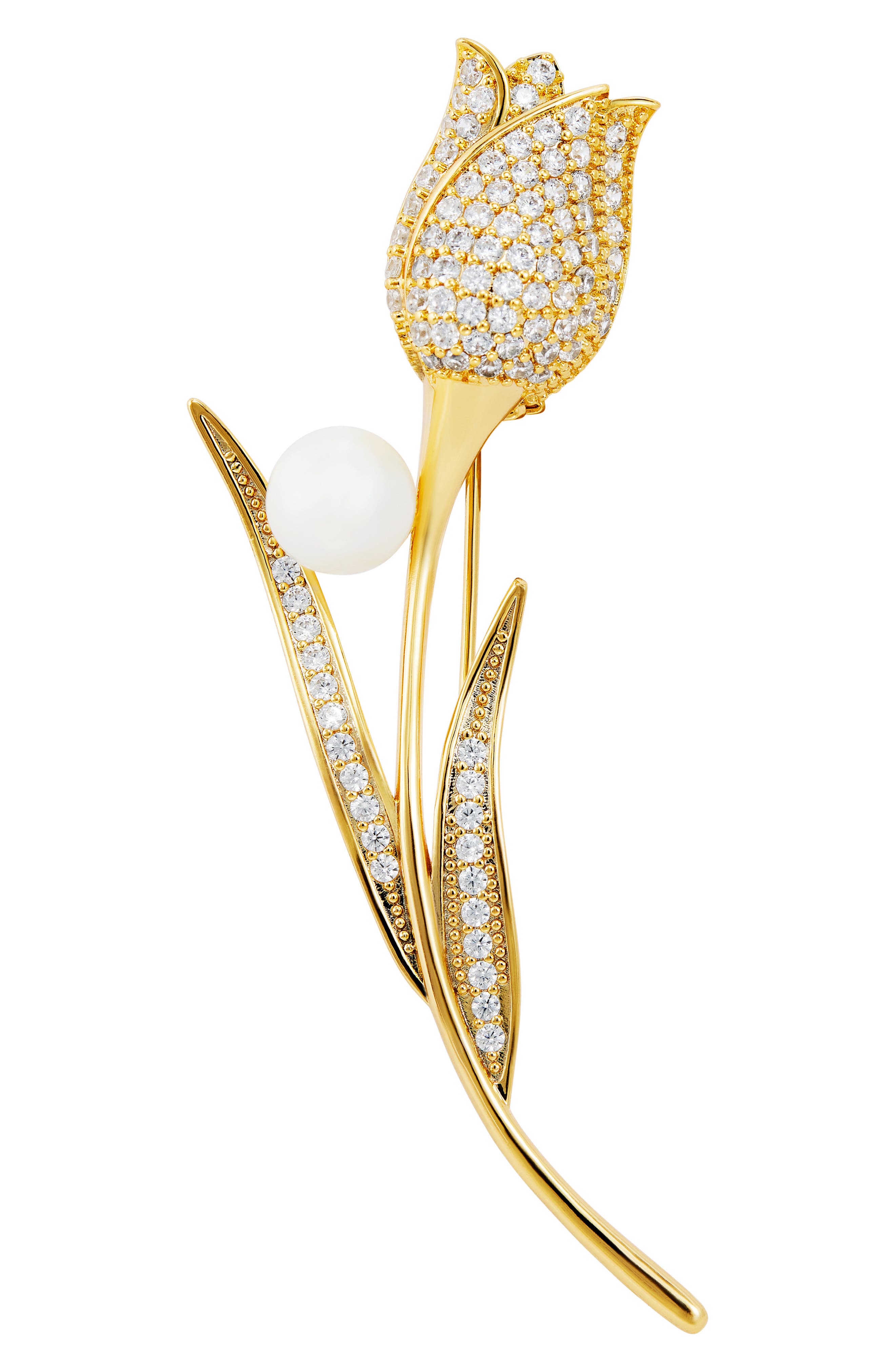 Tulip Shell Pearl Brooch