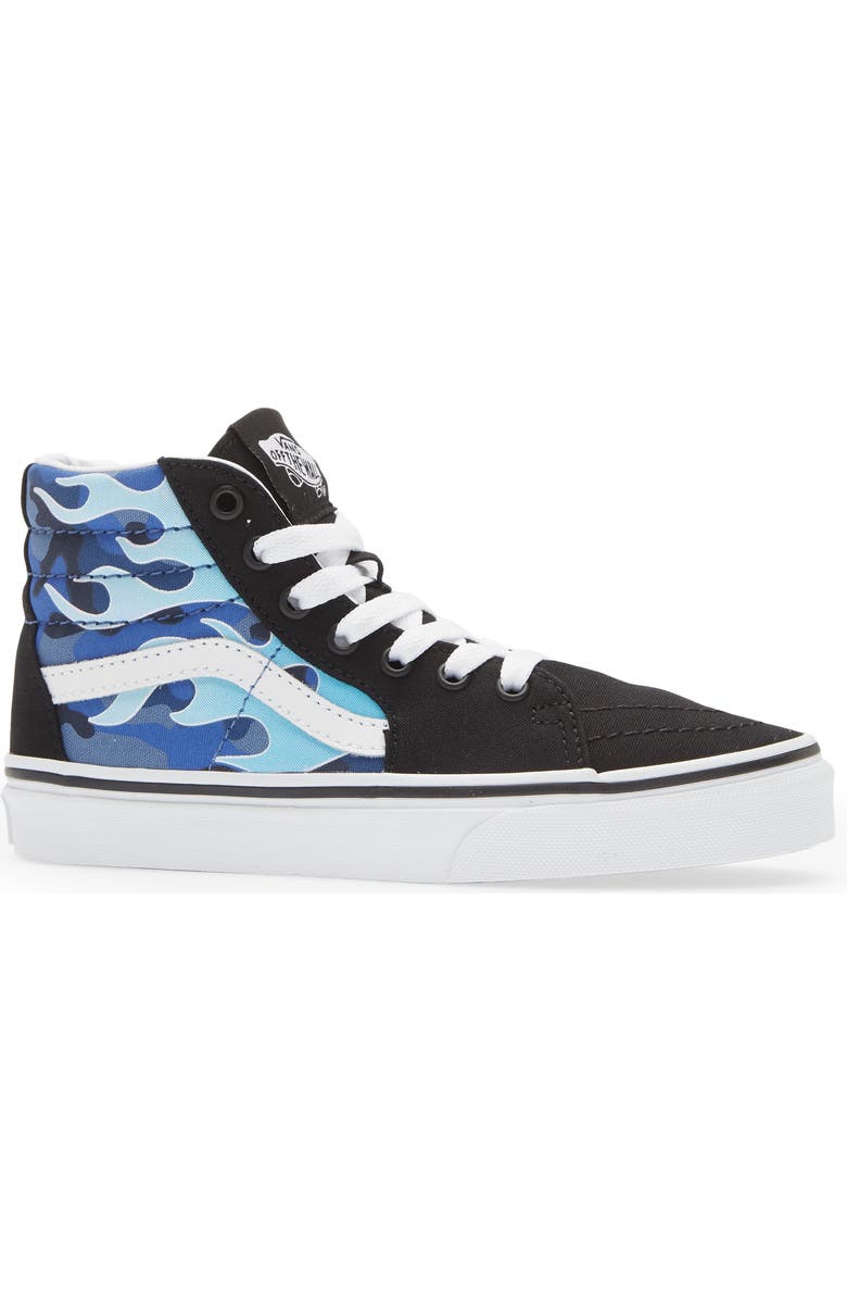 Vans Sk8-Hi Camo Flame High Top Sneaker, Alternate, color,