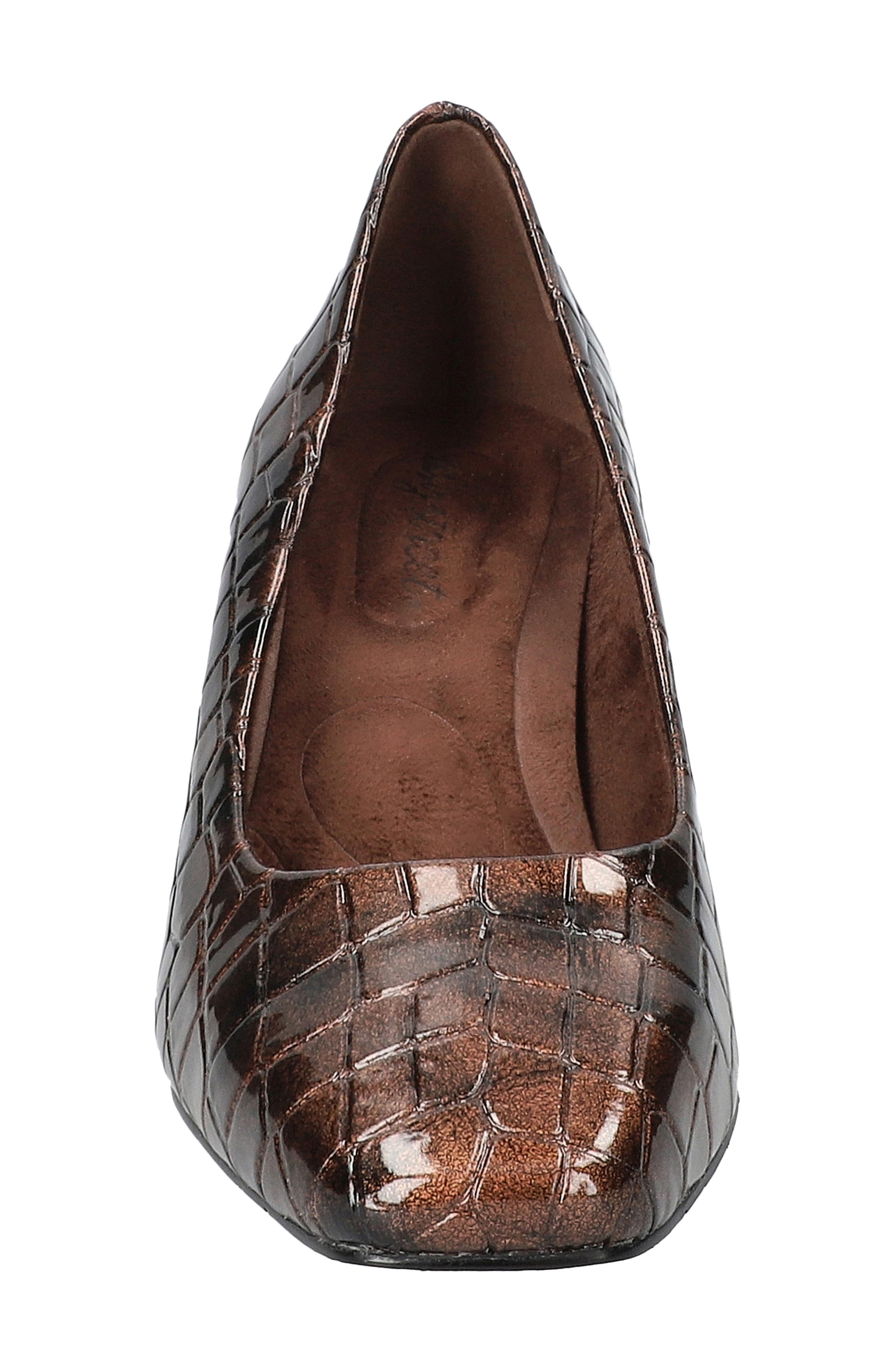 EASY STREET Poet Pump, Alternate, color, Bronze Patent Croco