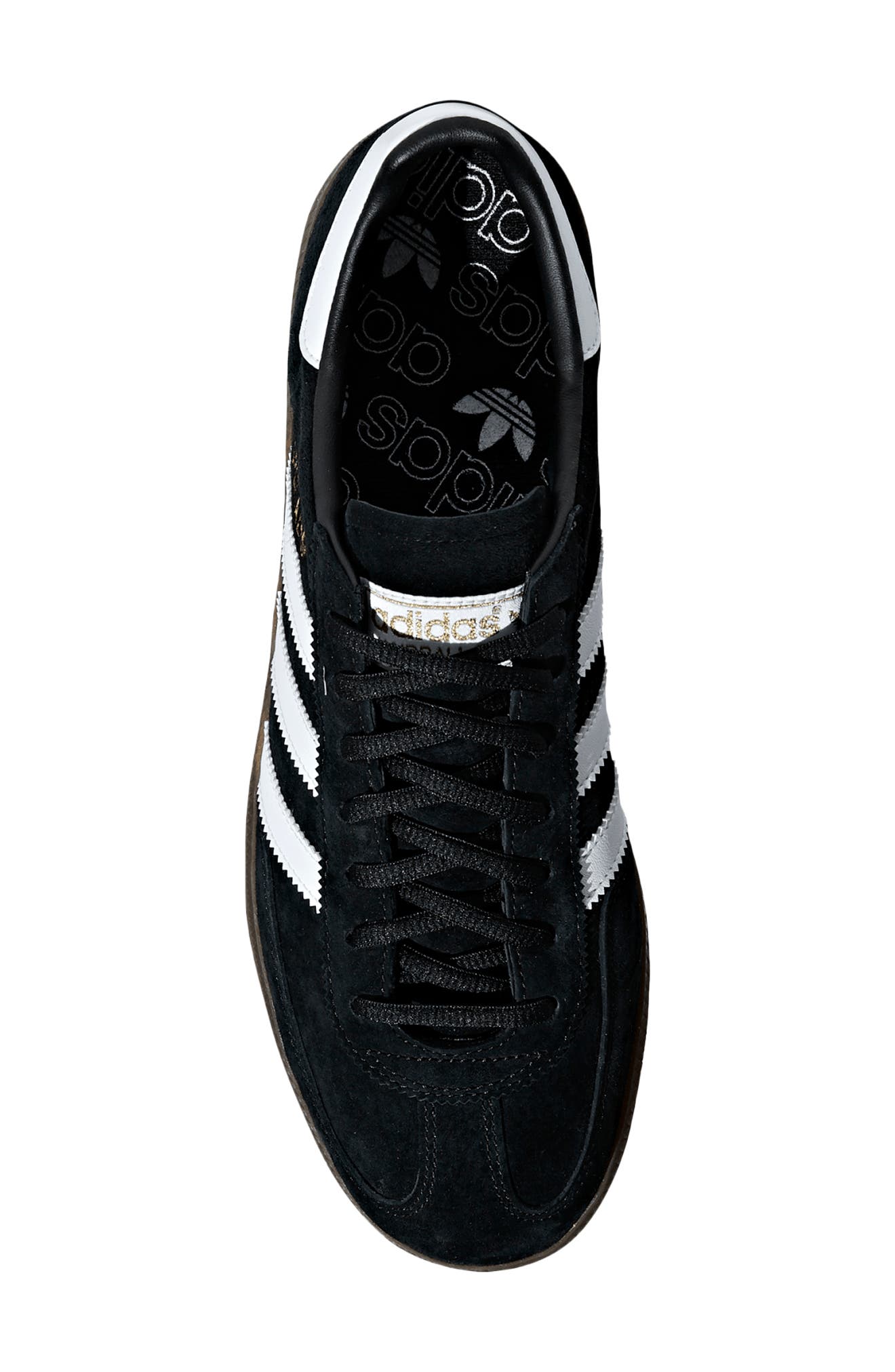adidas Gender Inclusive Handball Spezial Sneaker, Alternate, color, Black/White/Gum
