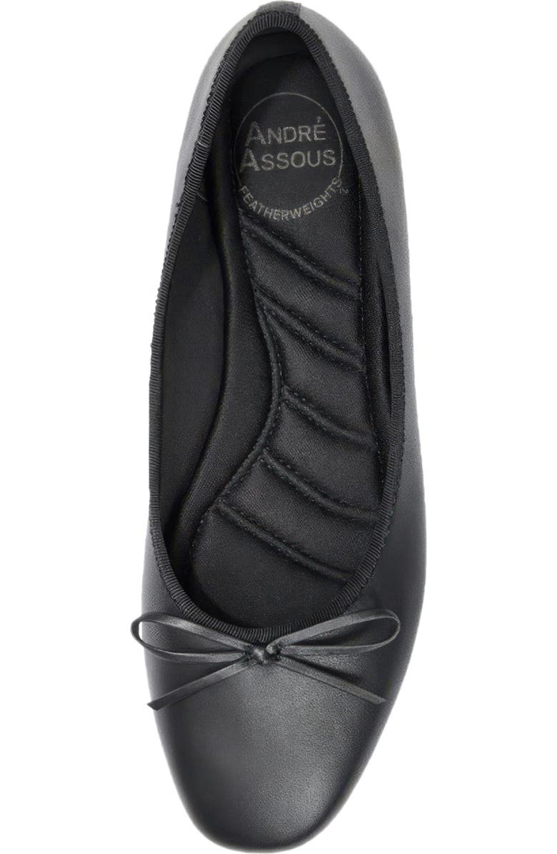 André Assous Haley Ballet Flat, Alternate, color, Black Nappa