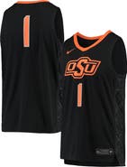 Nike Men's Nike #1 Black Oklahoma State Cowboys Team Replica Basketball Jersey