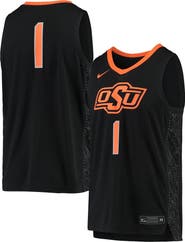 Nike Men's Nike #1 Black Oklahoma State Cowboys Team Replica Basketball Jersey