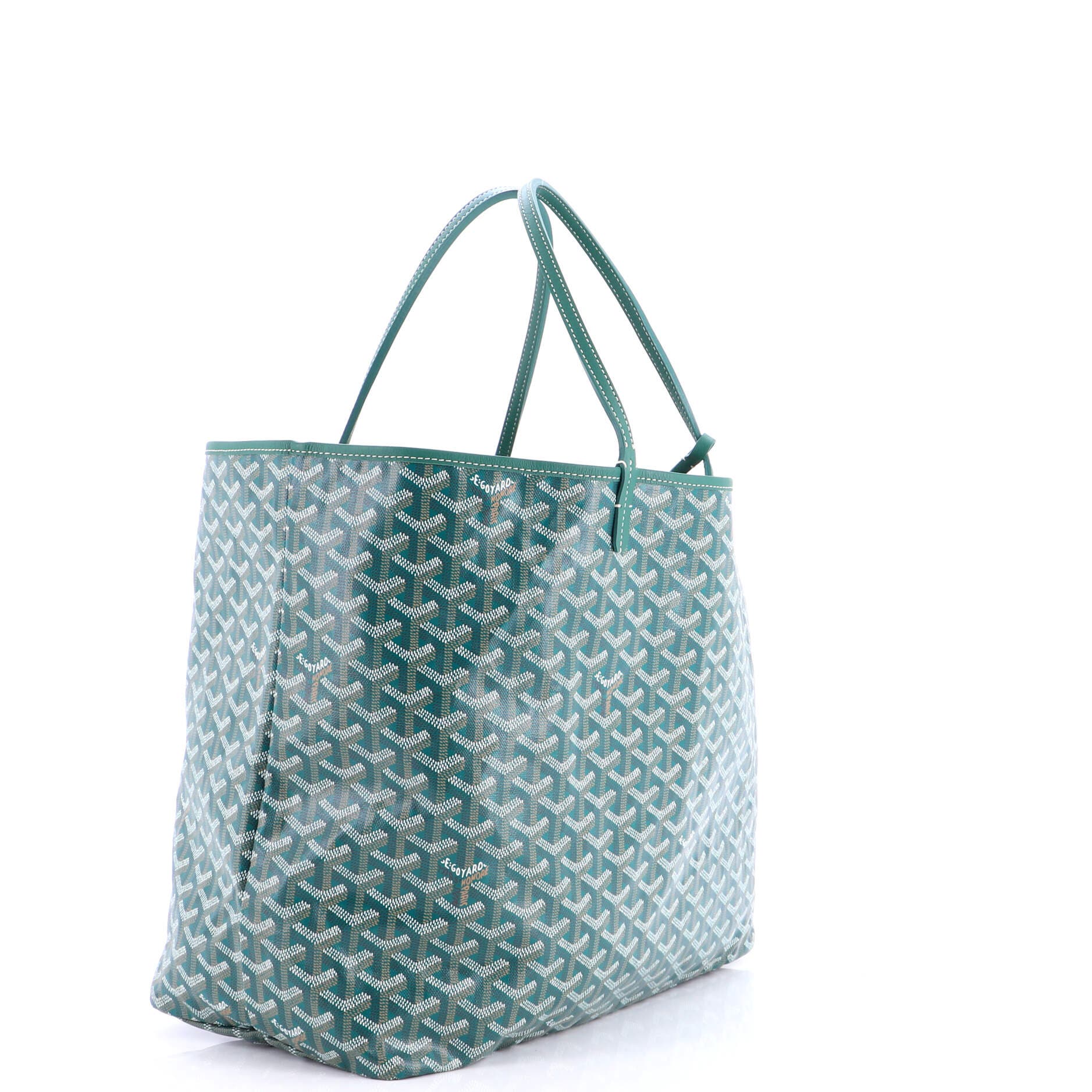 Pre-Owned Goyard Saint Louis Tote Coated Canvas GM, Alternate, color, Green