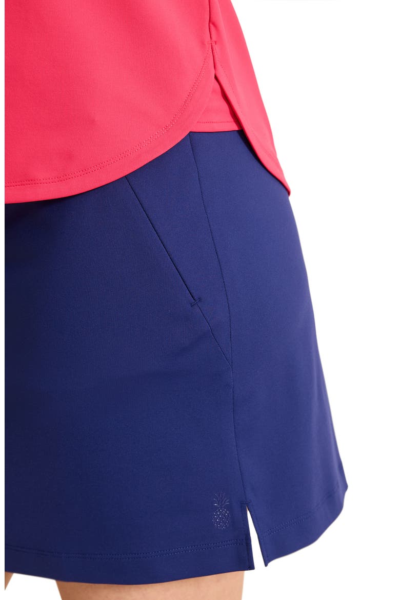 Aubrey Piped Sleeveless Performance Polo, Alternate, color, RASPBERRY HIBISCUS