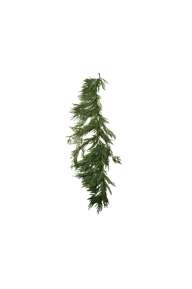Evergreen Cypress Garland with Iron Accents, Main, color, Green and Natural
