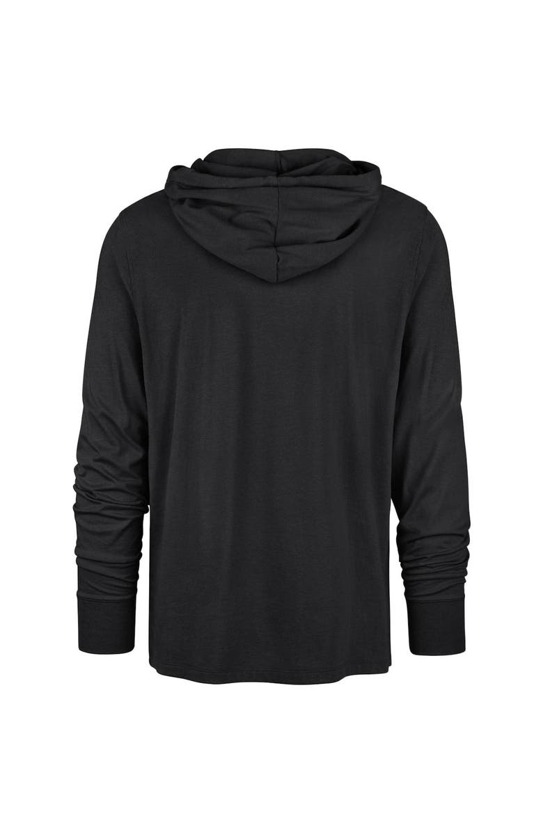 '47 Men's '47 Black Philadelphia Eagles Field Franklin Hooded Long Sleeve T-Shirt, Alternate, color, 