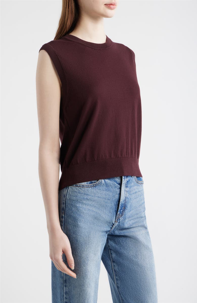 Mavi Jeans Pullover Cotton Sweater Vest, Alternate, color, Fudge