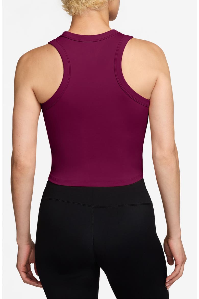 One Fitted Dri-FIT Cropped Tank Top, Alternate, color, TRUE BERRY/ WHITE