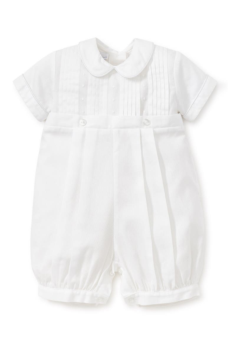Alexander Collared Romper, Main, color, WHITE
