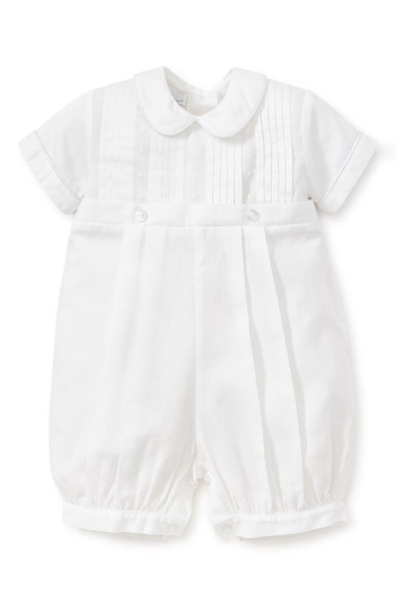 Kissy Kissy Alexander Collared Romper, Main, color, White