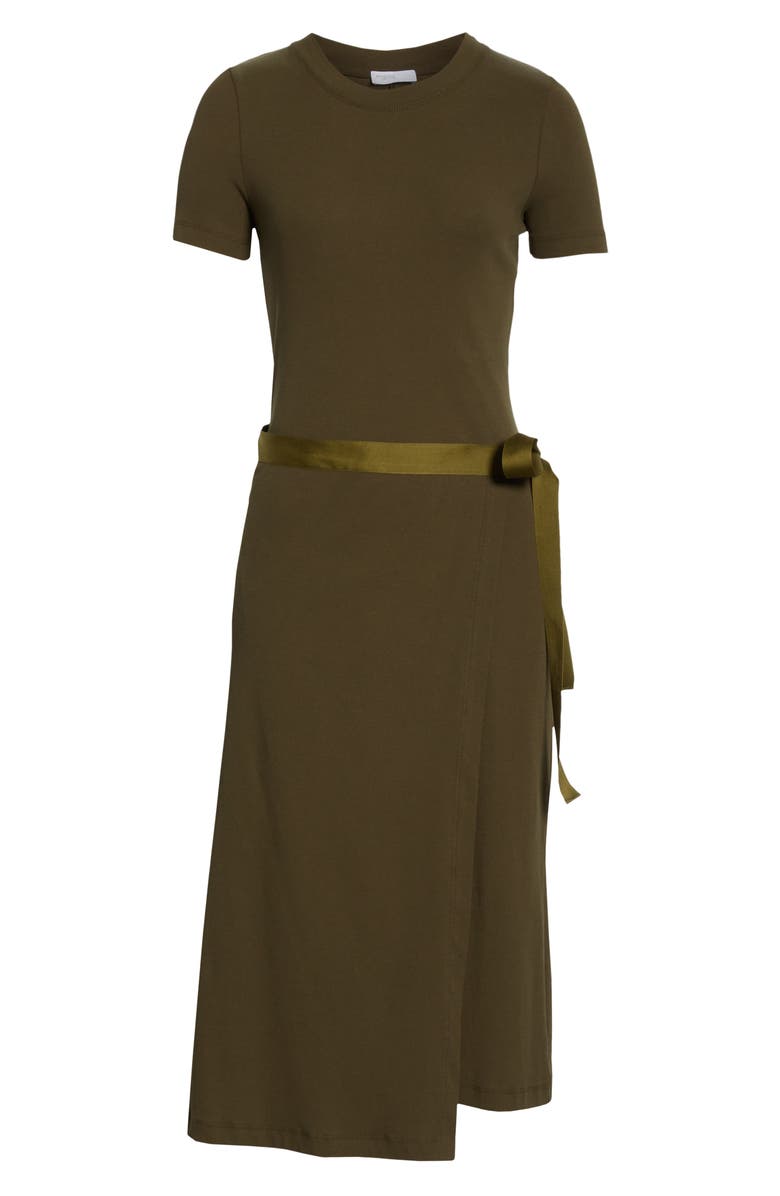 Rosetta Getty Apron Wrap Tee, Alternate, color,