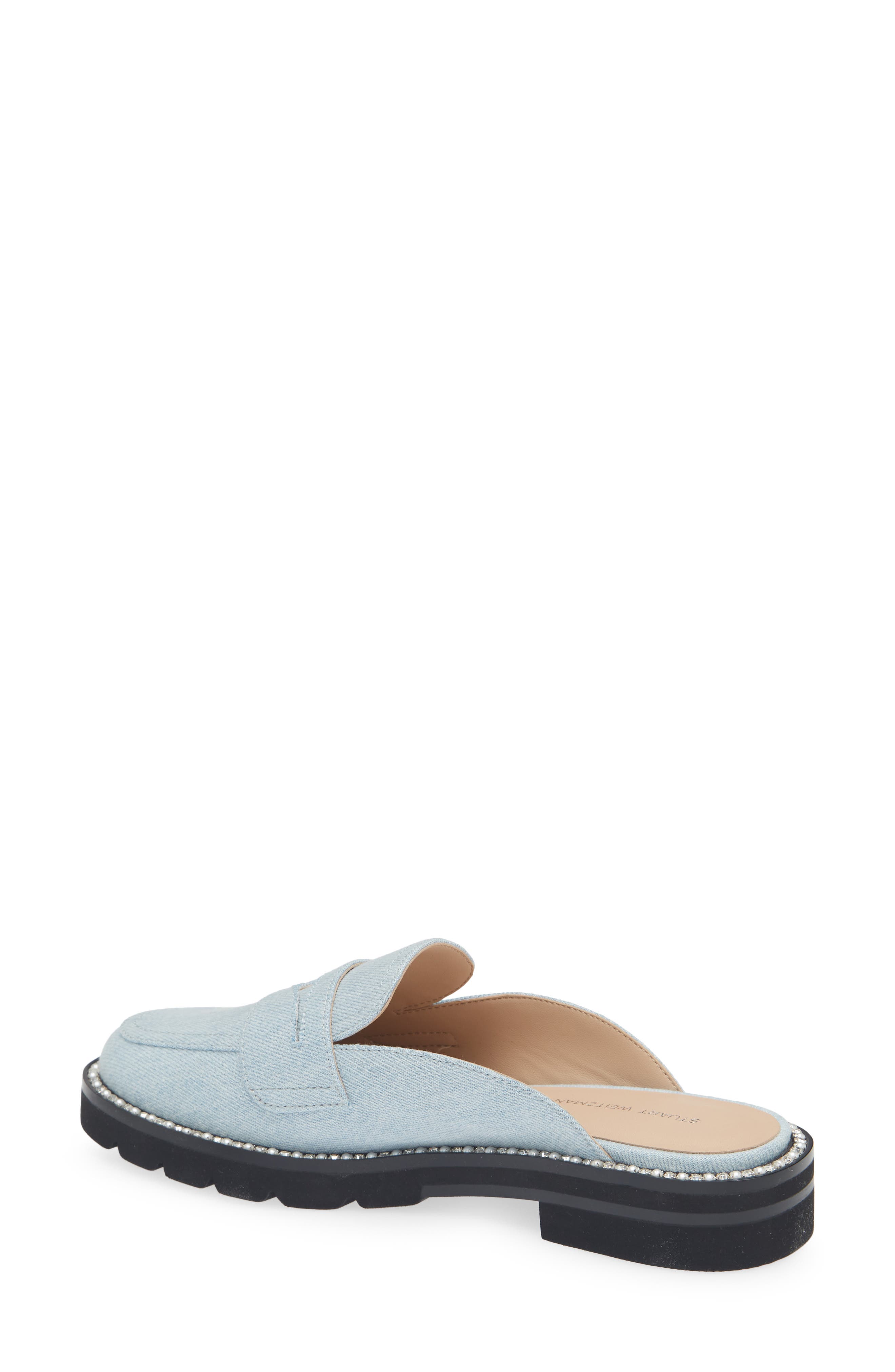 Stuart Weitzman Monty Mule, Alternate, color, Light Blue
