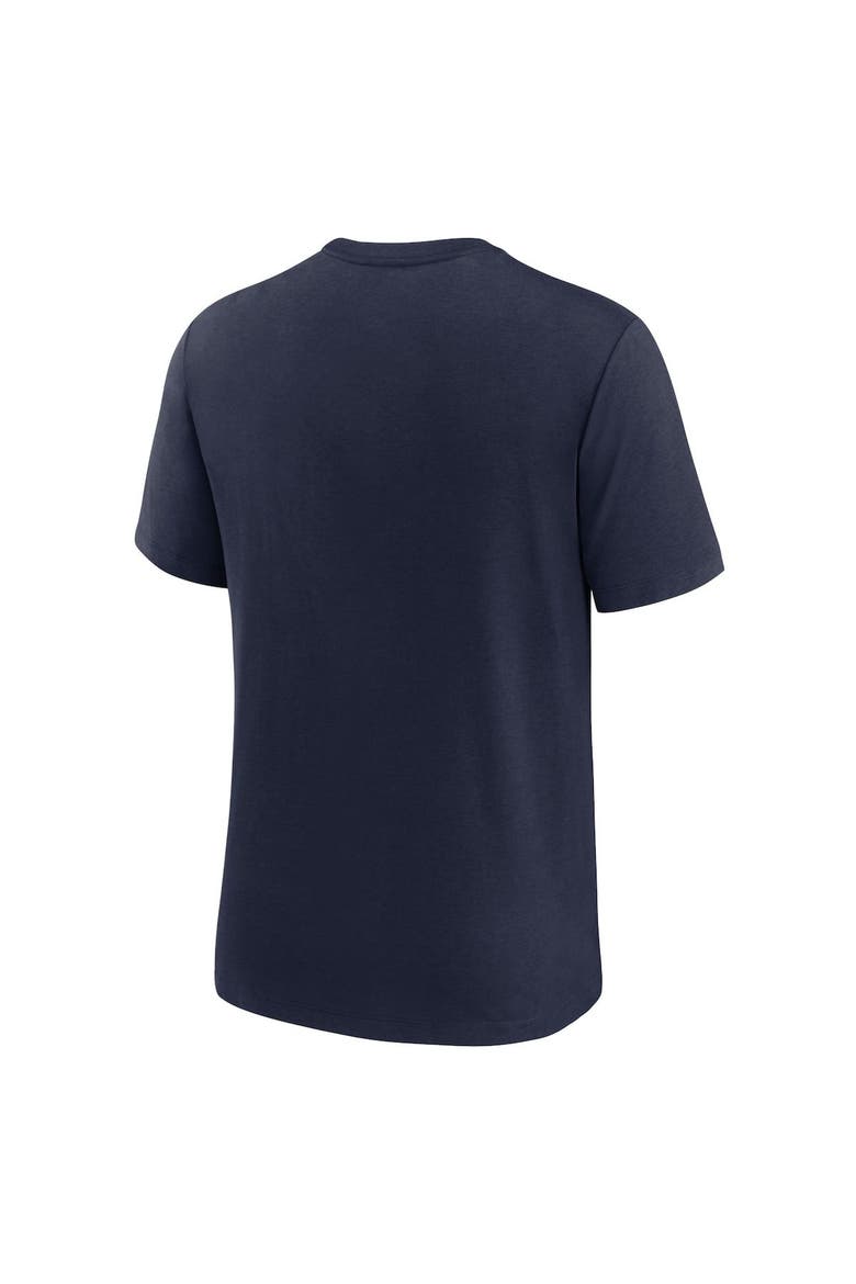Men's Nike Navy Tennessee Titans Wordmark Logo Tri-Blend T-Shirt, Alternate, color, Navy