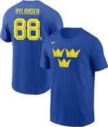 Nike Men's Nike William Nylander Royal Sweden Hockey 2026 Name & Number T-Shirt